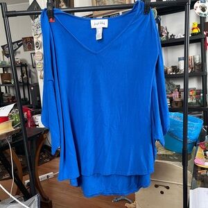 Joseph Ribkoff Royal Blue V-Neck Tunic Top